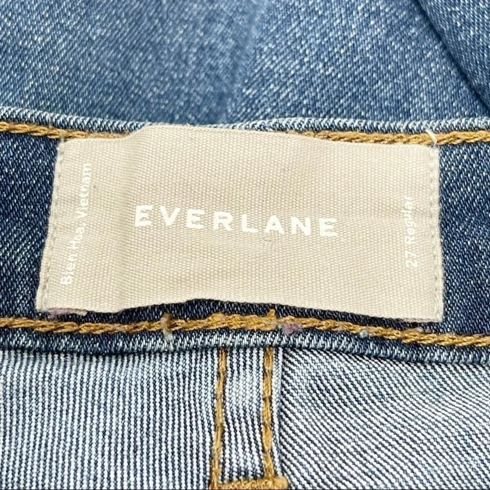 EVERLANE Women’s High Rise Skinny Ankle Jean Medium Wash Stretch Size 27 - Picture 8 of 9